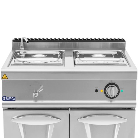 Bemar elektryczny z szafką kranem 2x GN 1/2 2x GN 1/3 6000 W