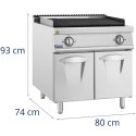 Grill lawowy elektryczny z kamieniami 50-300C 8.1 kW 400 V