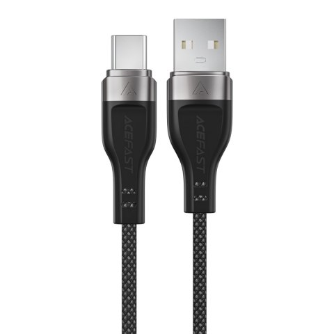 Kabel przewód USB-A - USB-C 3A z magnetycznym organizerem 1.2m - czarny