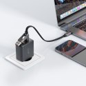 Kabel przewód USB-C - USB-A / USB-C 480Mb/s 3A 0.2m - czarny