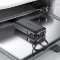 Powerbank 10000mAh PD30W z wbudowanym kablem USB-C - czarny