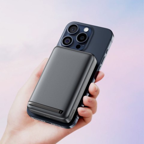 Powerbank magnetyczny 10000mAh 30W Qi2 z MagSafe - czarny