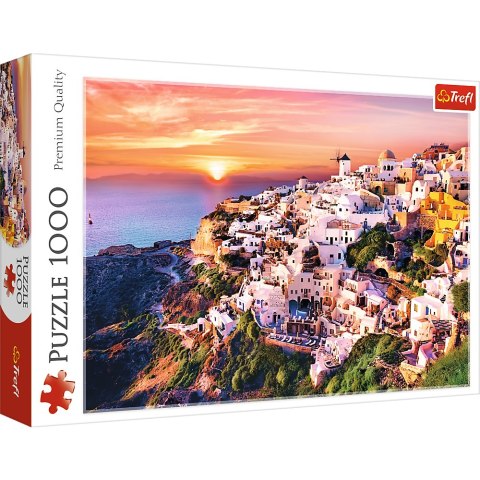 Puzzle - 1000 - Zachód słońca nad Santorini - Trefl 10435