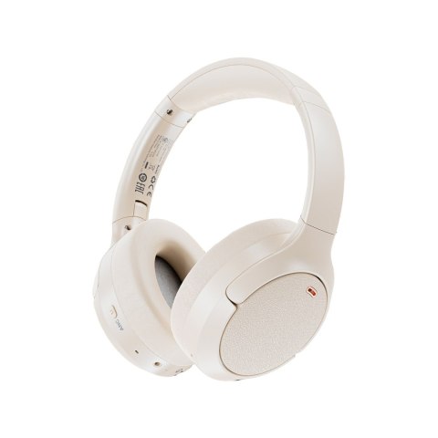 Słuchawki nauszne H6 ANC bezprzewodowe Bluetooth 5.3 IPX4 - białe