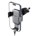 Uchwyt samochodowy na telefon grawitacyjny na kratkę nawiewu - czarny