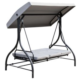 HUŚTAWKA OGRODOWO - BALKONOWA NINA 3-OSOBOWA SZARA