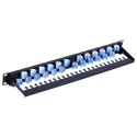 INTELLINET Patch panel 24x Keystone RJ45 Cat6a UTP, 1U, porty ukośne I-PP 24-RU-Cat6ATSL