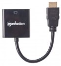 MANHATTAN HDMI - VGA 0.3m /s1x HDMI (wtyk) 1x VGA (gniazdo)