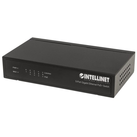 INTELLINET Switch giga 5X poe+ desktop 0766623561228