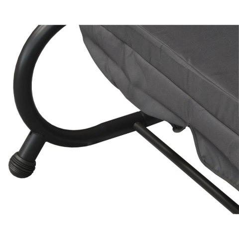 HUŚTAWKA OGRODOWA 3-OSOBOWA ROZŁADANE ŁÓŻKO KPL PODUSZEK KASIA SZARA