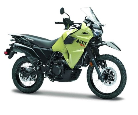 Model metalowy Kawasaki KLR 650 z podstawką 1/18