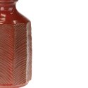 Wazon z terakoty ceglany 27 cm Wykonany z terakoty, dekoracyjny wazon inspirowany naturą, o pięknej strukturze ze żłobieniami, i