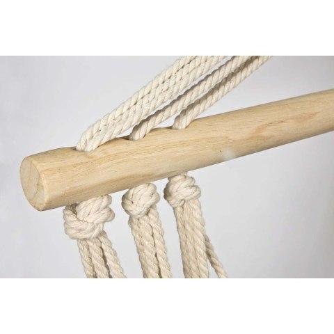 HAMAK FOTEL WISZĄCY BRAZYLIJSKI 100x50CM NATURA Z WSZYTĄ PODUSZKĄ SZMARAGDOWY