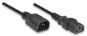 Kabel zasilający MANHATTAN C13 - C14 1.8m. 301152