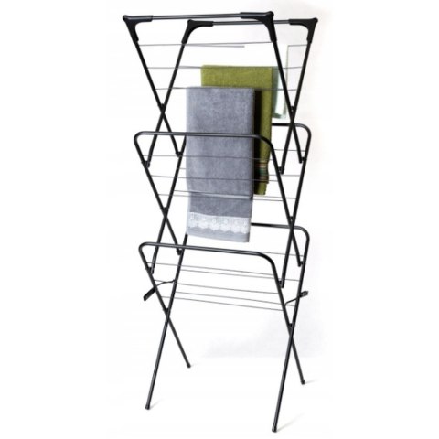 3-POZIOMOWA STOJĄCA SUSZARKA BALKONOWA PIONOWA NA PRANIE, SKŁADANA, 6 SKRZYDEŁ BRUNBESTE BB-3911