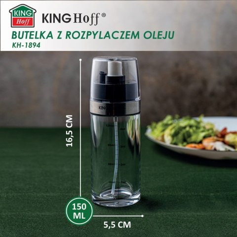 ATOMIZER SPRYSKIWACZ DO OLEJU OLIWY OCTU 2W1 150ML KINGHOFF KH-1894
