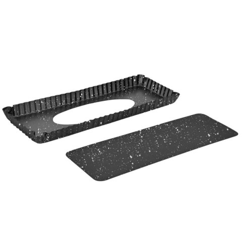 BLACHA FORMA DO PIECZENIA 36X13X2,5 CM Z WYJMOWANYM DNEM POWŁOKA NIEPRZYWIERALNA BRUNBESTE BB-3651