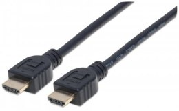 MANHATTAN Kabel HDMI na HDMI CL3 ( w niepalnej osłonie ) 3D4K M/M 2 m 353939