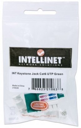 INTELLINET Moduł keystone C6 UTP zielon 210638