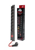 Urządz. zas.-zabezpiecz. acar R8 POWER 16A, czarny 3m W2451