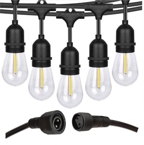 Żarówka LED E27 1W 2700K akcentowa plastik do girland ART 10pack
