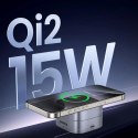 3w1 Ładowarka indukcyjna MagSafe Qi2 USB-C do telefonu słuchawek - czarna