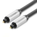 Kabel przewód optyczny audio światłowód Toslink SPDIF 1.5m - szary