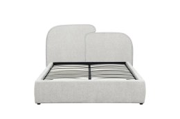 Łóżko tapicerowane AISE 160x200 cm szare