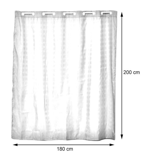 Zasłona prysznicowa Sileno Black H200cm
