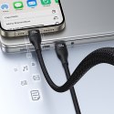3w1 Kabel przewód Flash Series 3 100W USB-C - 2x USB-C iPhone Lightning 1.5m - czarny