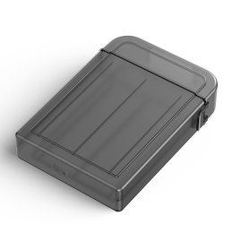 Etui ochronne PPH-25 pudełko na dysk 2.5'' - półprzezroczyste. szare