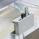 Hub rozdzielacz MH4PU na zacisk do biurka monitora 4x USB-A - srebrny