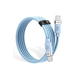 Kabel przewód CDX 60W 3A Power Delivery USB-C 1m - niebieski