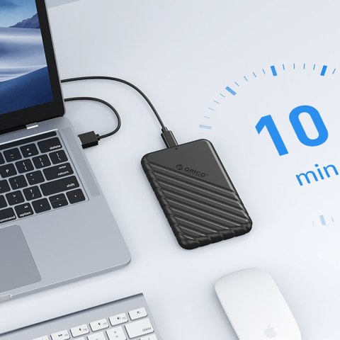 Kieszeń obudowa na dysk 25PW1-U3 2.5'' HDD / SSD USB Micro-B 5Gb/s - czarna