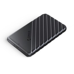 Kieszeń obudowa na dysk 25PW1C-C3 2.5'' HDD / SSD USB-C 6Gb/s - czarna