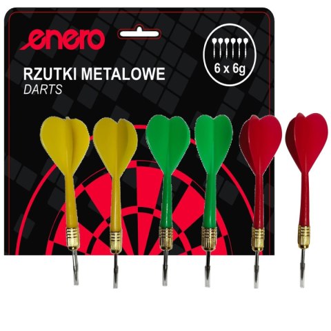 RZUTKI LOTKI METALOWE DART 6g KPL.6SZT ENERO