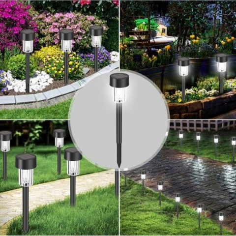LAMPA SOLARNA PLASTIKOWA 4,5x31CM LED- KPL.4SZT