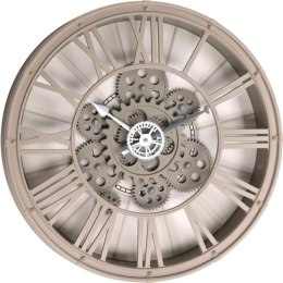 ZEGAR ŚCIENNY OBROTOWY MECHANIZM 38CM CAPPUCCINO