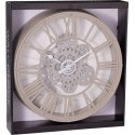 ZEGAR ŚCIENNY OBROTOWY MECHANIZM 38CM CAPPUCCINO