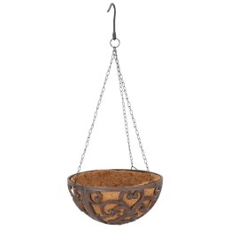 Kosz wiszący z wkładem kokosowym 30 cm