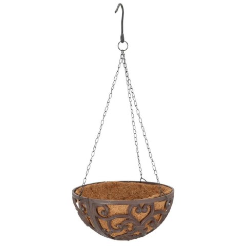 Kosz wiszący z wkładem kokosowym 30 cm