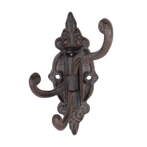 Obrotowy wieszak ścienny z żeliwa