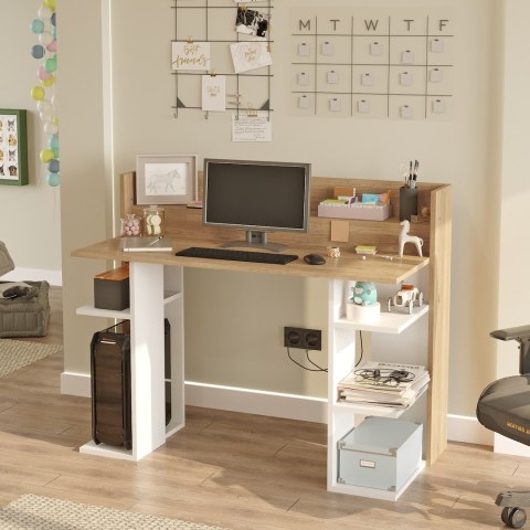 Biurko komputerowe VADER kolor dąb biały