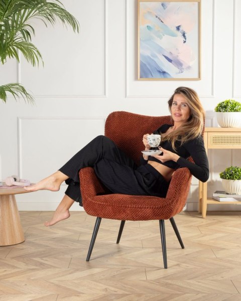 Fotel wypoczynkowy ROKER kolor miedziany