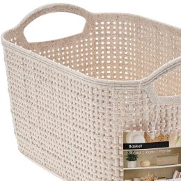 Koszyk do przechowywania beżowy 24x16xh14 cm