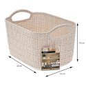 Koszyk do przechowywania beżowy 24x16xh14 cm