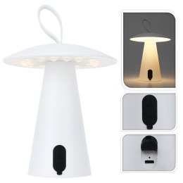 Lampa stołowa USB LED biała 17 cm