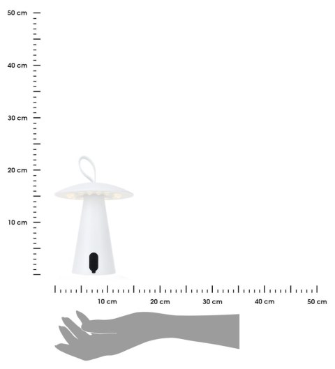 Lampa stołowa USB LED biała 17 cm