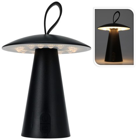 Lampa stołowa USB LED czarna 17 cm