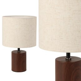 Lampka stołowa z beżowym kloszem 18xh29,5 cm
